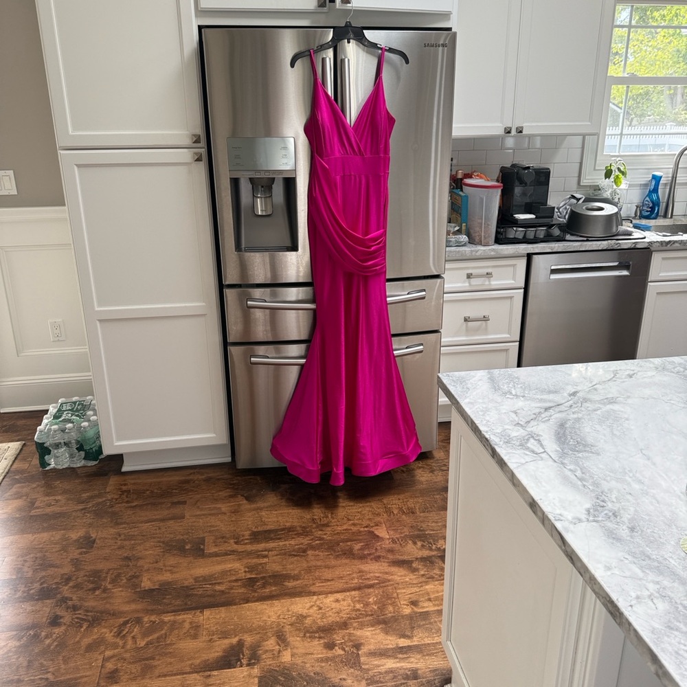 Vibrant Fuschia Pink Gown
